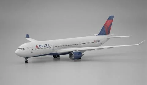 Airbus A330 Delta 3D Model