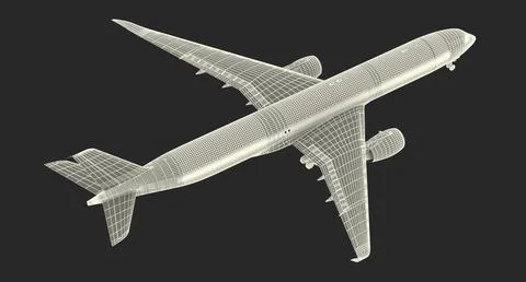 3D Model: Airbus A350-1000 Lufthansa 3D Model #90942685