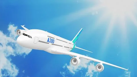 Airbus A380 ~ 3D Model ~ Download #223401692 | Pond5
