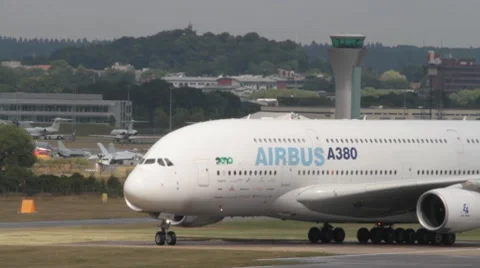 Airbus A380 aircraft Stock Footage 10710883