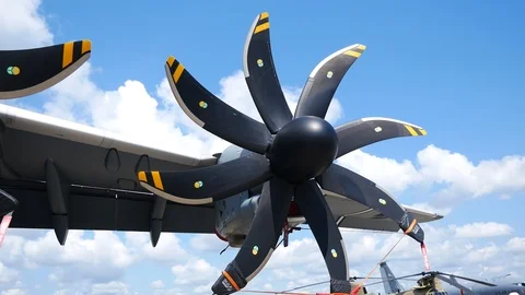 An Airbus A400M Atlas on Static Display Stock Footage 114430862
