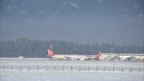Airbus broken-up airplane grounded Stock Footage 169810851