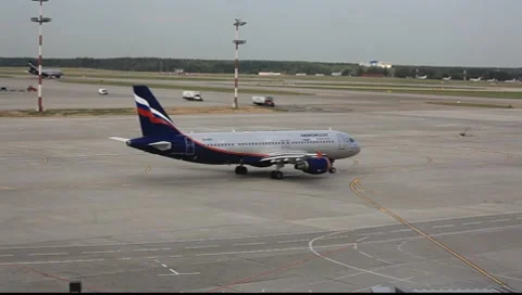 Airbus Departure Stock Footage 8092903