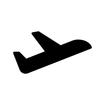Airbus glyph flat icon Stock Illustration
