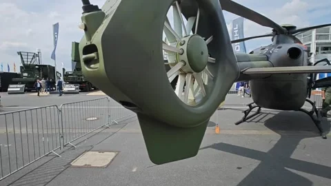 Airbus Helicopters EC135 twin-engine civil light utility helicopter Stock Footage 340890906