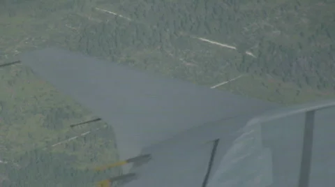 Airbus in Left Turn CR Stock Footage 571313