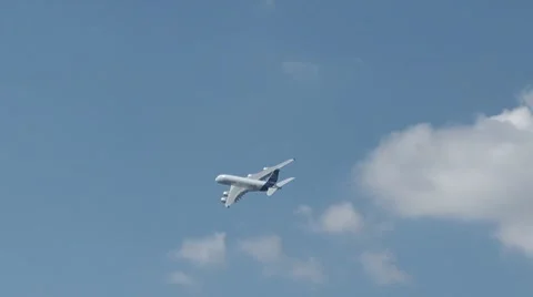 Airbus In The Sky 7 Stock Footage 8559643