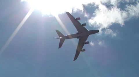 Airbus In The Sky Stock Footage 8559642