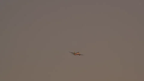 Aircraft ascending post-turn Stock Footage 268215976