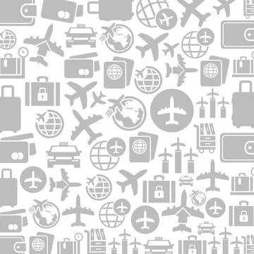 Aircraft a background Stock Illustration