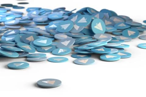 Aircraft blue logo, icon button. Social media background sign 3d illustraion Stock Illustration