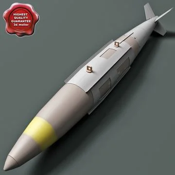Aircraft Bomb GBU-32 JDAM with Mk.83 warhead ~ 3D Model #91435782