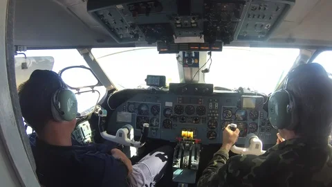 Aircraft cabin Video stock 94040365