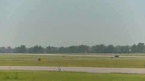 Aircraft, Canadair CL-600-2B19 Regional Jet CRJ-200LR taxi, medium tight through Stock Footage