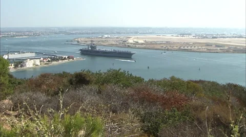 AIRCRAFT CARRIER NIMITZ Stock Footage 5389914