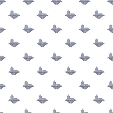 Aircraft carrier ship repeated pattern on white background 스톡 일러스트