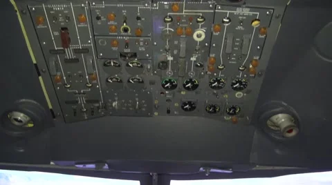 Aircraft Control Panel Video stock 42677857