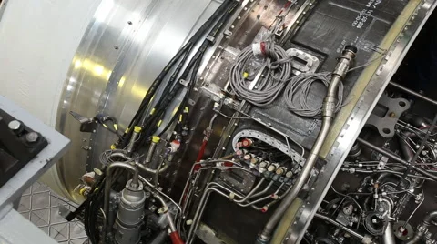 Aircraft engine close up Video stock 54277065