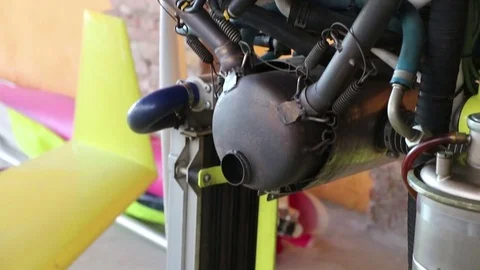 Aircraft engine Stock Footage 69862957