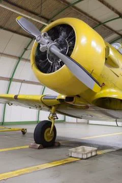 Aircraft engine maintenance Stock Photos