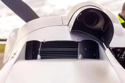 Aircraft Engine Outtake 写真素材
