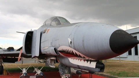 Aircraft fighter F-4 Phantom 2 Stock Footage 88561014