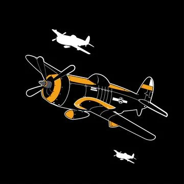 Aircraft fighter Stock Illustration
