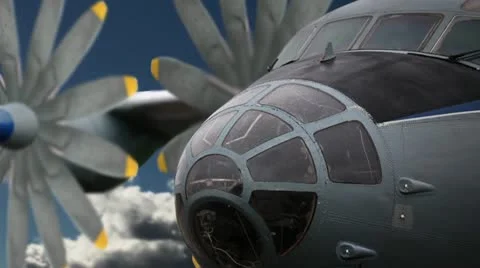 Aircraft in flight Stock Footage 21360378