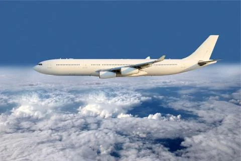 Aircraft in flight 스톡 사진