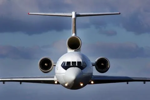 Aircraft in flight Stock Photos