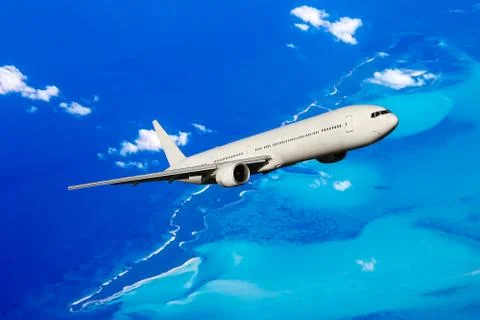 Aircraft in flight Stock Photos