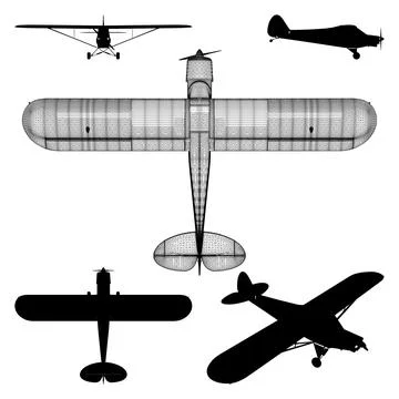 Aircraft Flight Plane Vector. Stock Illustration