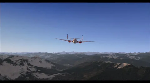 Aircraft Flyby 2. Stock Footage 32153849