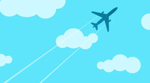 Aircraft  flying in the clouds Stock Footage 29718041