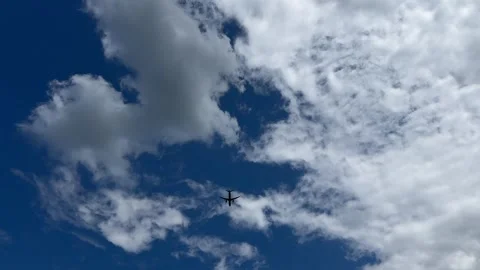 Aircraft flying over Amsterdam Forest park near Schiphol Airport, Netherlands 動画素材 342759554