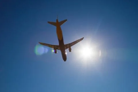Aircraft flying Stock Photos