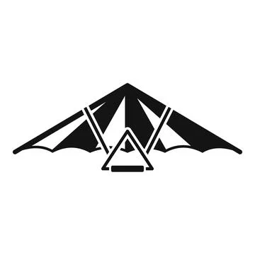 Aircraft glider icon simple vector. Fly plane Stockillustratie