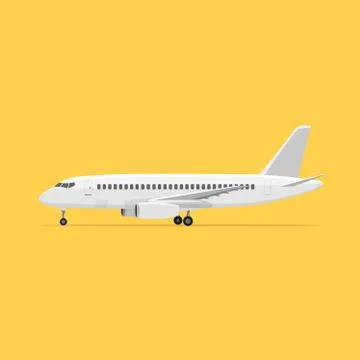 Aircraft is on the ground Stock Illustration