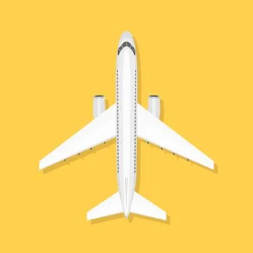 Aircraft is on the ground Stock Illustration