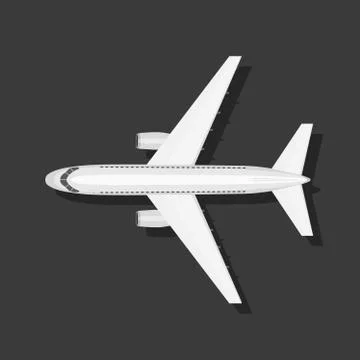 Aircraft is on the ground Stock Illustration