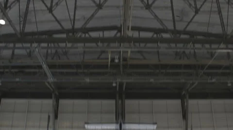 Aircraft is in the hangar, repairs Stock Footage 58826145