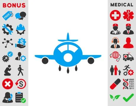Aircraft Icon Stock Illustration