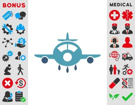 Aircraft Icon 스톡 일러스트