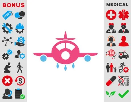 Aircraft Icon 스톡 일러스트