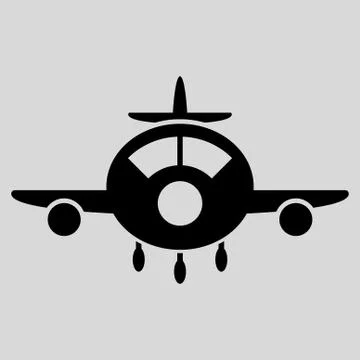 Aircraft Icon Stock Illustration