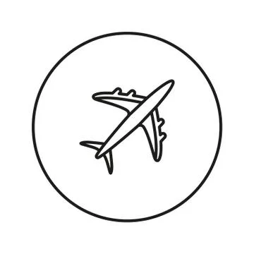 Aircraft icon. Vector Stock Illustration