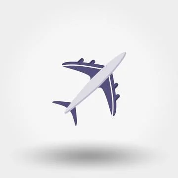 Aircraft icon. Vector Stock Illustration