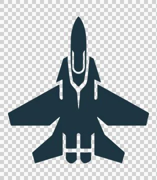 Aircraft icon vector isolated on a white background Illustrazione stock