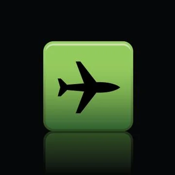 Aircraft icon web Stock Illustration