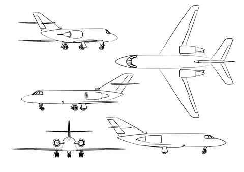 Aircraft Illustrazione stock